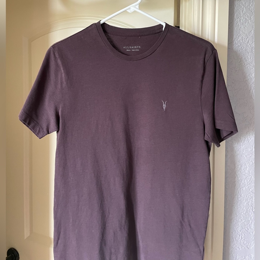All Saints Maroon T-Shirt